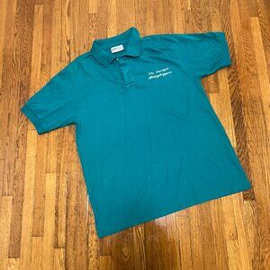 The Swinging Honeydrippers Teal Made in USA Vintage 80s Polo Shirt - Men's Large